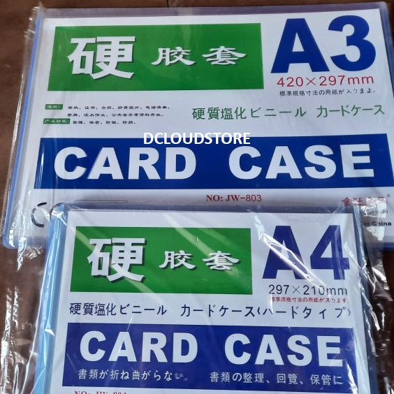 Case Transparan A3 Tempat Kertas Menu Sertifikat Plastik Mika Tebal