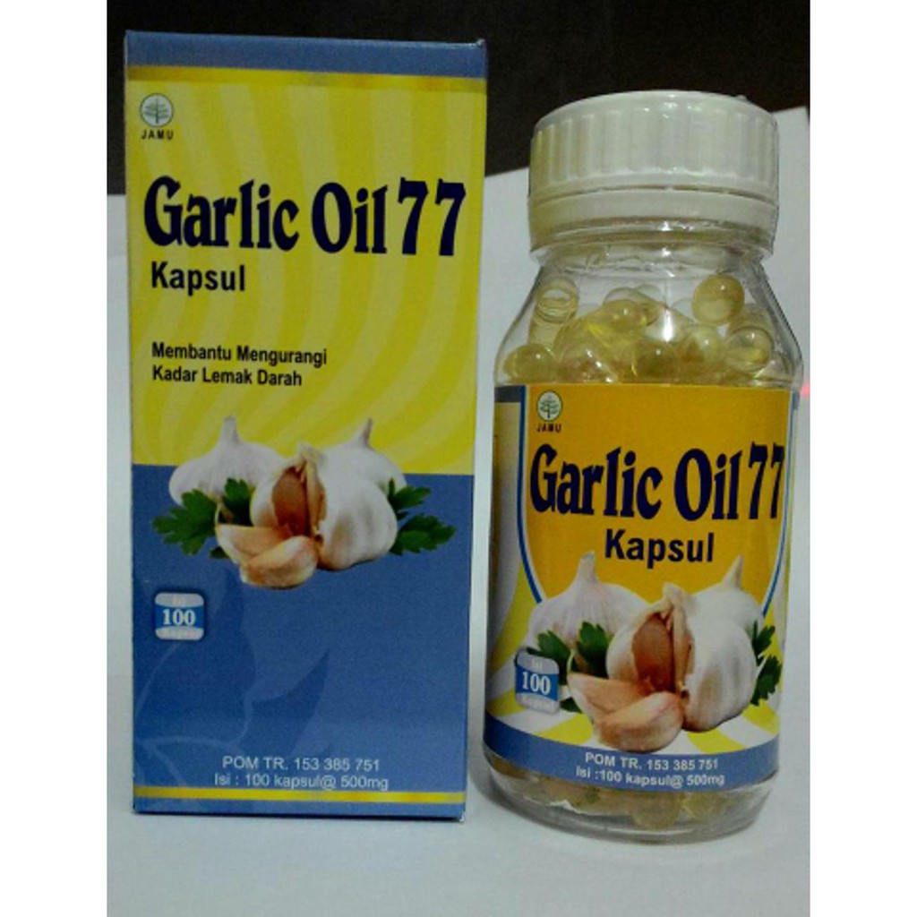 

GARLIC OIL 77 Isi 100 Kapsul Ekstrak Bawang Putih