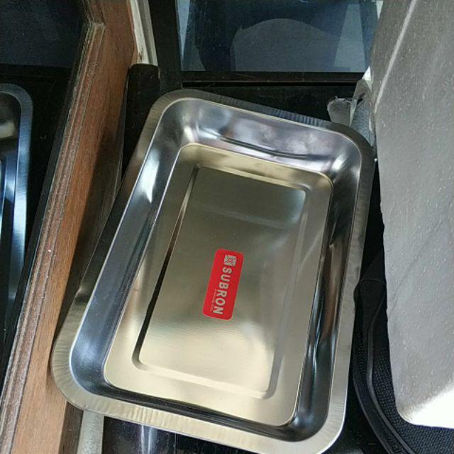 Baking Tray Nampan Wadah Tempat Penyimpanan Stenlis Subron 32x22 Cm