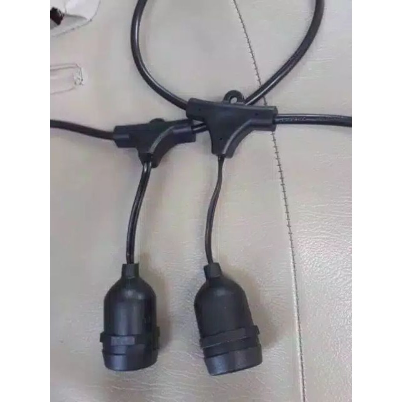 kabel fitting lampu gantung outdoor indoor 5 meter 10 fiting gantung lampu cafe outdoor waterproof