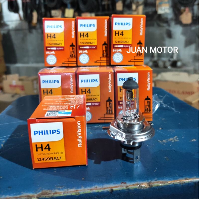 BOHLAM H4 PHILIPS ORIGINAL RALLY VISION 130/100 WATT