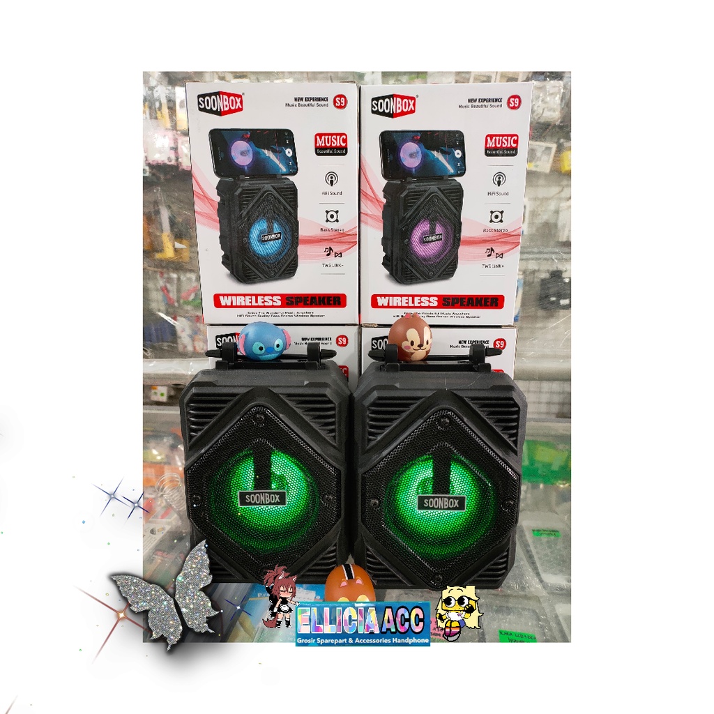 SPEAKER AKTIF BLUETOOH SOONBOX S9 SUPER BASS SUPER JERNIH SPEAKER AKTIF PORTABLE