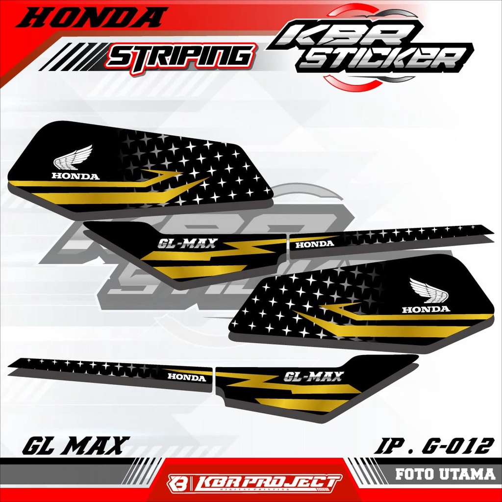 GL MAX (COD) STICKER STRIPING MOTOR GL MAX.12