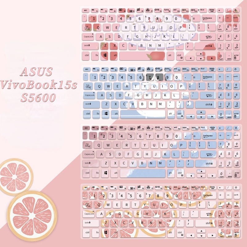 Film Pelindung Debu Keyboard Laptop Motif Kartun Bunga Untuk ASUS VivoBook15s V5200 FL8700L A509 A509J A509M A512F A516J A516M M509D S530F A509