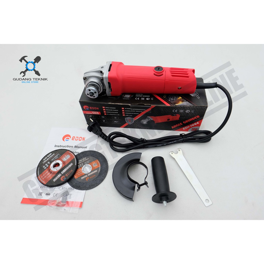 Mesin Gerinda Edon ED1 1054 - Mesin Gerinda Tangan Edon ED1-1054 Angle Grinder