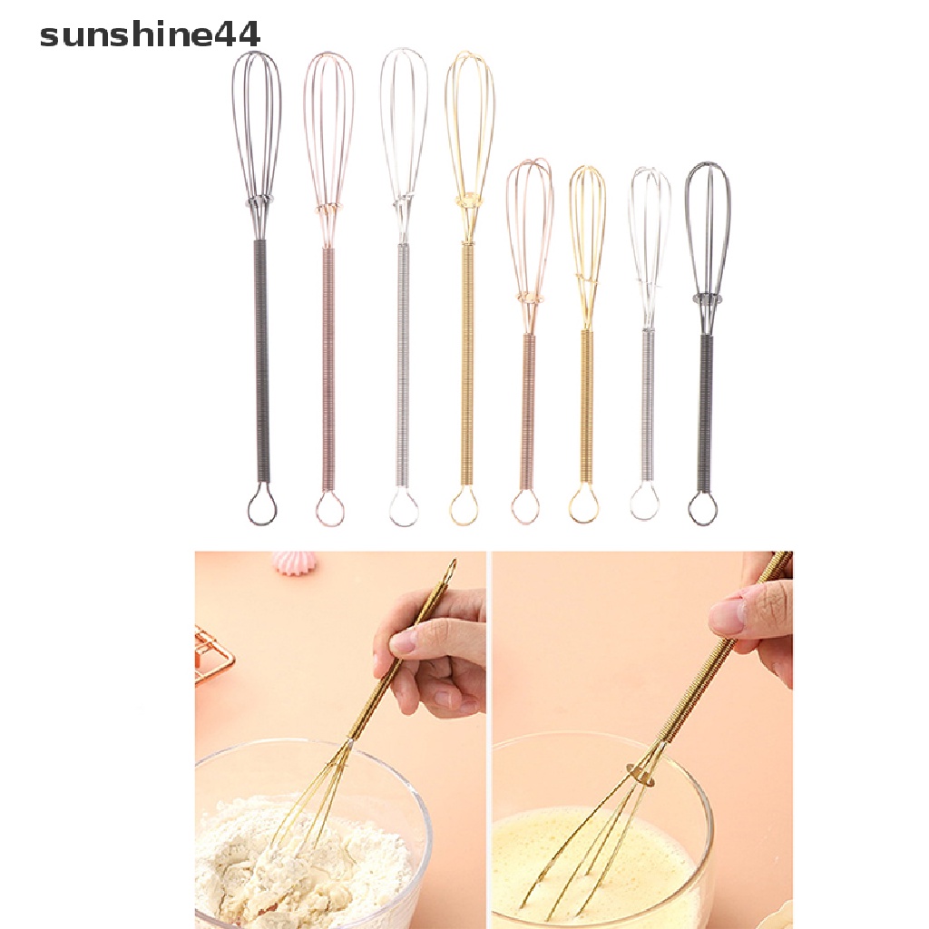 Sunshine Alat Pengocok Telur / Susu Manual MINI Bahan Stainless steel