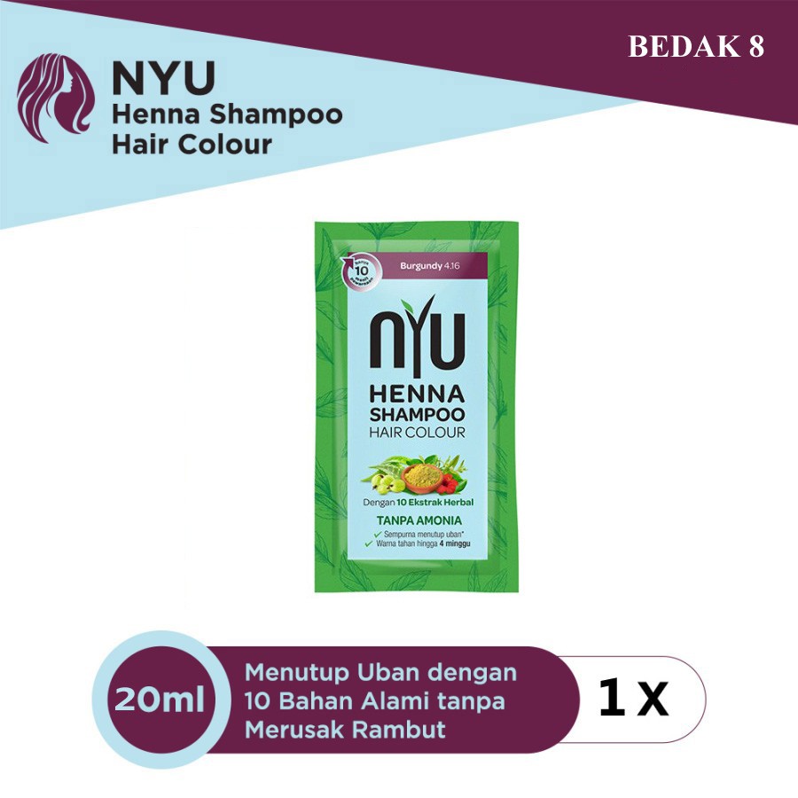 NYU Henna Shampoo Hair Colour  20 ml