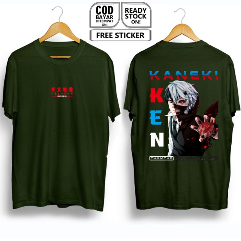 KAOS KEN KANEKI TOKYO GHOUL ANIME MANGA DRAGON ONE EYED KING BLACK REAPER BAJU JEPANG COSPLAY CULTUR
