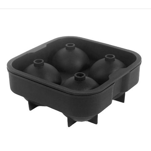 [Toserba_Emak] -  TEENRA Cetakan Es Batu Ice Ball Maker Silicone - TW-159 - Black