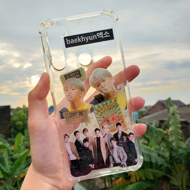 [COD] CUSTOM CASE KPOP EXO ALL TYPE HP MATERIAL STIKER ANTI CRACK WITH RESIN