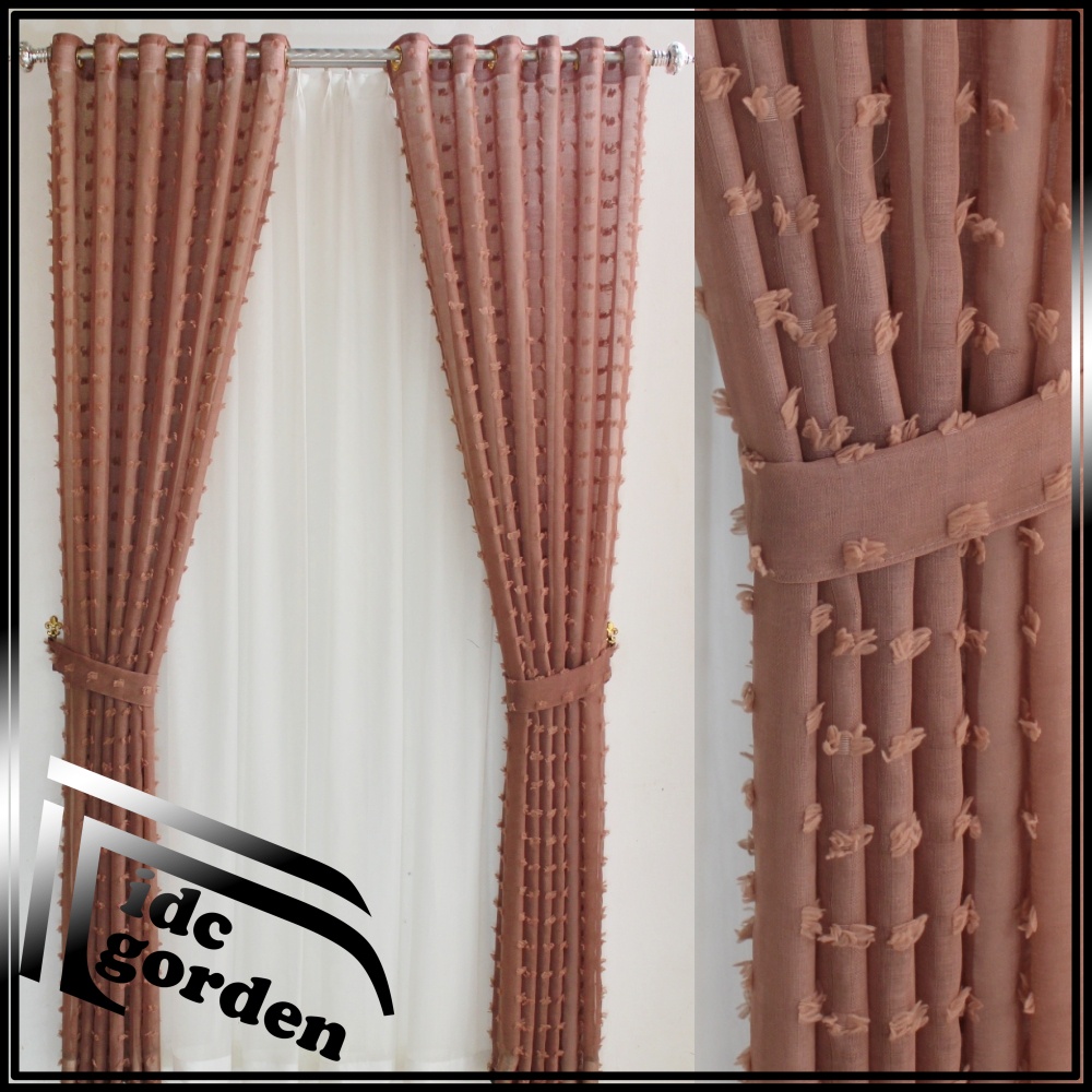 Gorden smokring-ruby bahan vitrase [transparan]