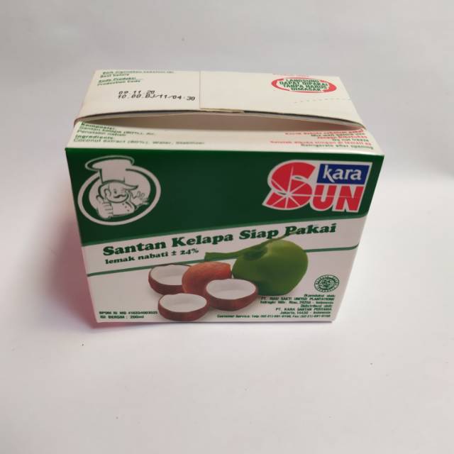 

Sun Kara Santan Kelapa Siap Pakai 200ml (kotak)