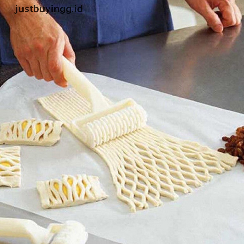 (Justbuyingg.Id) Roller Pemotong Kue / Pie / Pizza / Roti / Pastry Bahan Plastik Ukuran Kecil