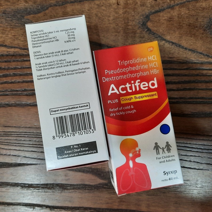 Obat Batuk ACTIFED MERAH