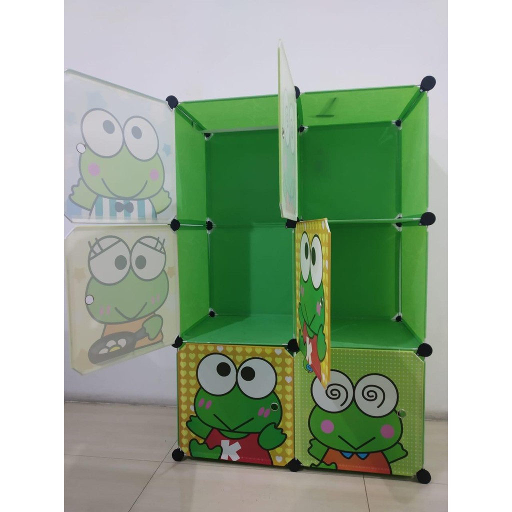 (5KG) SHENAR LEMARI PLASTIK 2X3 KEROPPI BEST QUALITY / LEMARI ANAK / LEMARI KOST / LEMARI KEROPPI / LEMARI 3 SUSUN