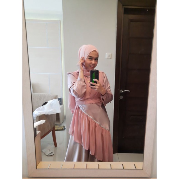 SALE  Preloved Bridesmaid Dress | Dress Bridesmaid Warna Pink Peach | include pashmina