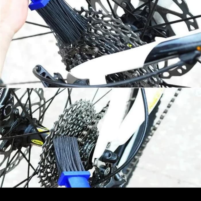 Sikat Rantai Sepeda dan Motor U shape alat pembersih sprocket gear gir bicycle chain cleaner tool