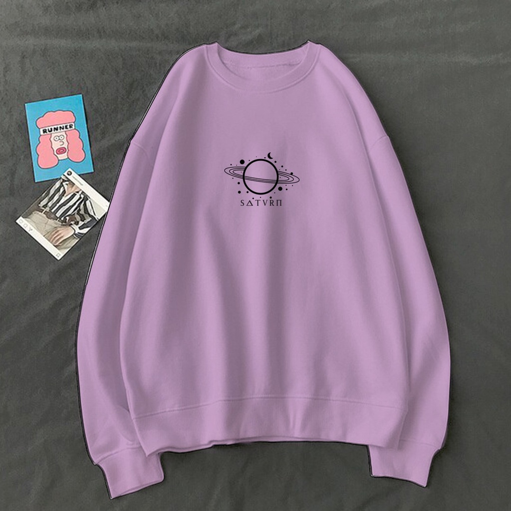 CREWNECK SWEATER SATURN SIMPLE LOGO SWEATER / SWEATER UNISEX