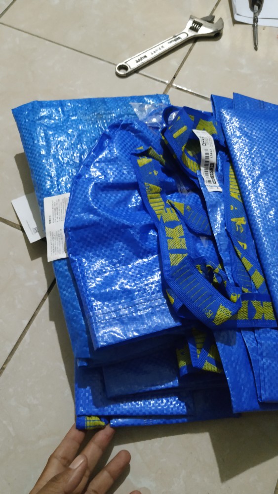 Tas Belanja / Kantong Belanja Kecil 27x27cm, Biru Br1509