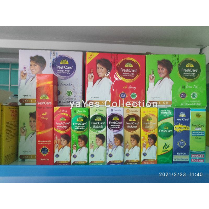 Freshcare fresh care 10ml minyak angin aromatherapy aromaterapi aroma terapi roll on gosok top brand
