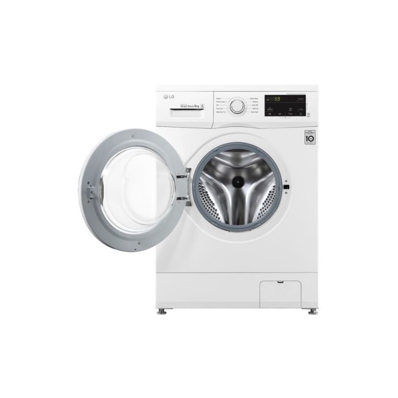 MESIN CUCI FRONT LOADING LG FM 1208 N3W 8KG FM1208 8 KG SMART INVERTER