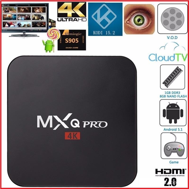 TV BOX Android MXQ-Pro 4K Smart TV Box GARANSI Media Player