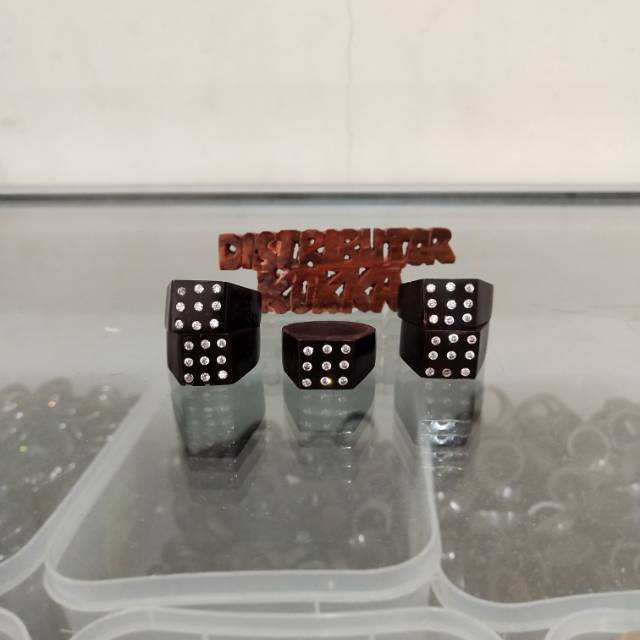 ( SUPER MURAH ) Grosir 5 pcs cincin kokka kaukah kaokah fukakah koka mata 9 hitam