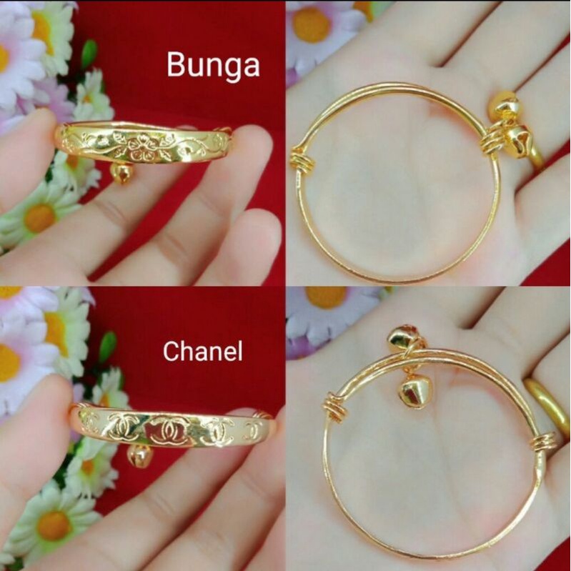 GELANG TANGAN ANAK 1-4 TAHUN LAPIS EMAS