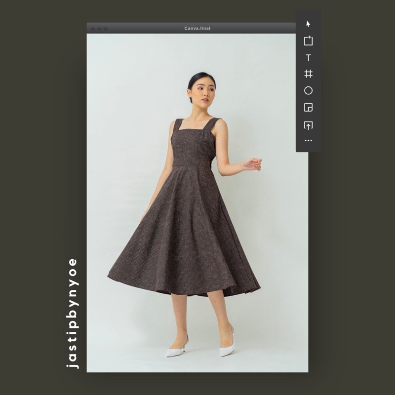 CLARYN THE LABEL ROSSEY DRESS BLACK