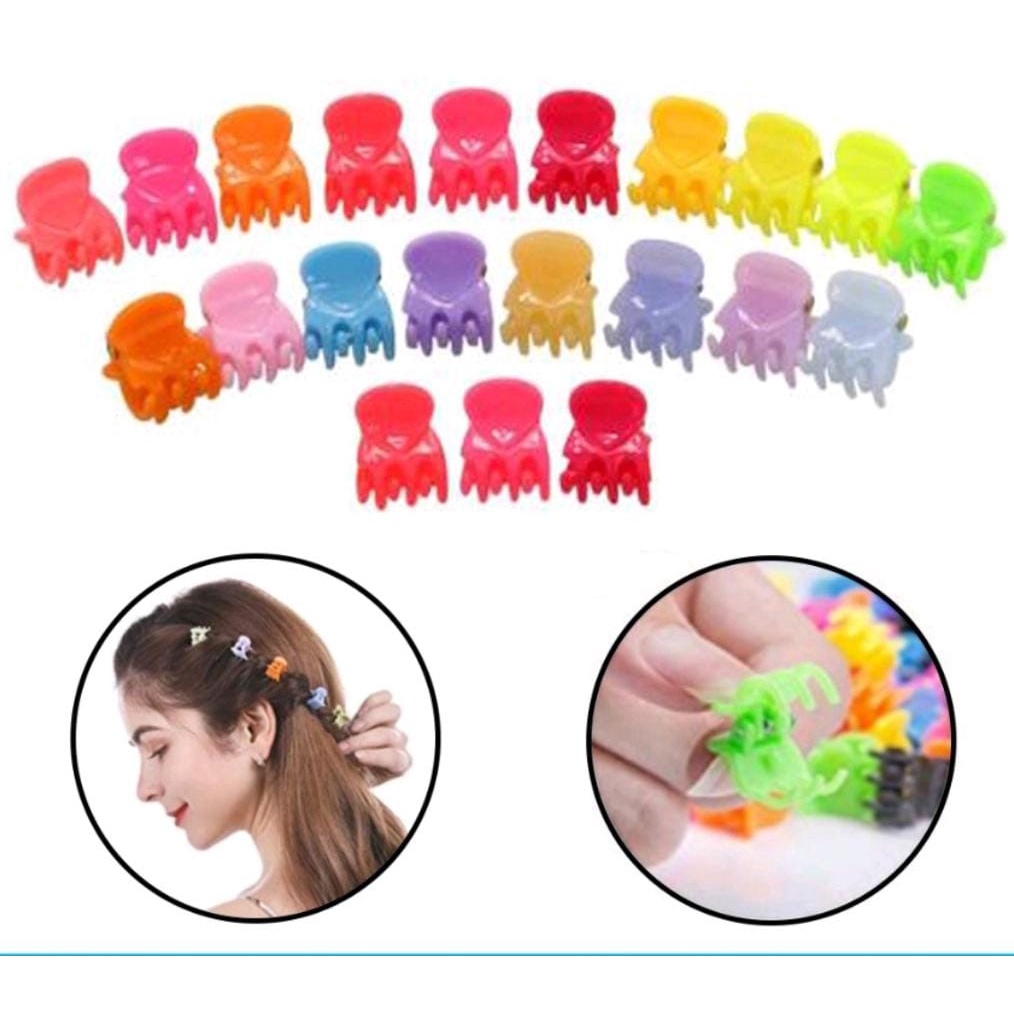 *galerybeautysemarang* Jepitan Rambut Jedai Mini Jepit Kutu Badai Anak Dewasa Aksesoris Fashion Hair Clip Kecil Warna Warni