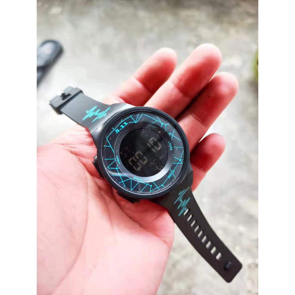 [✅COD]Jam Tangan Digital 511 dig1006 Body Bulat Strap Rubber Murah