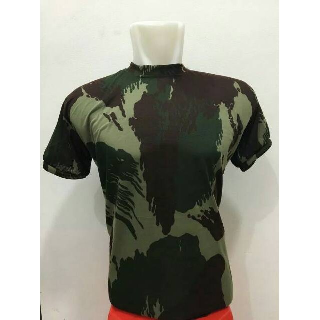 AM  Kaos Pendek Loreng - Kaos Cowok - PASKHAS - Marinir - Army - Tactical - Perbakin - Camoflase -