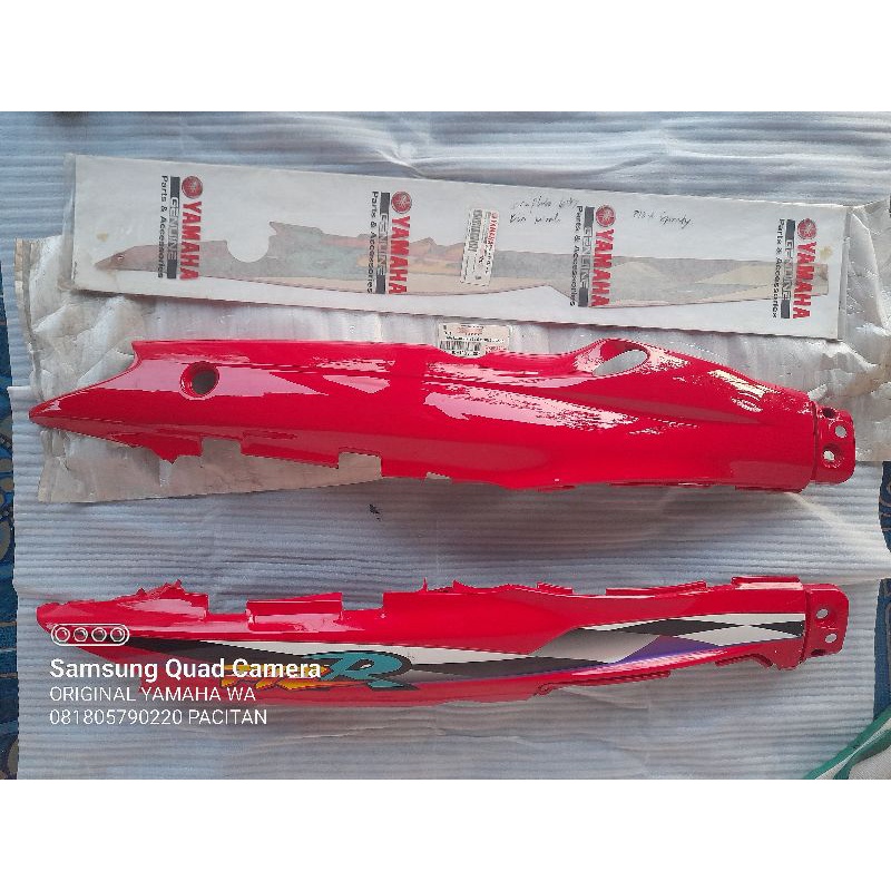 box body merah set kanan kiri f1zr fizr original + striping kanan kiri original