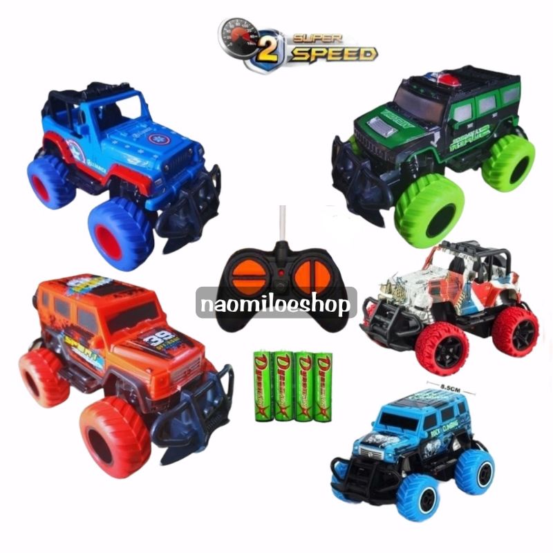 Mainan mobil remote kontrol bentuk unik rc car toys mobil rock crawler mini climber