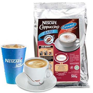 

Nescafe Cappuccino Caramel. Nestle Professional 500 Gram Cappucino