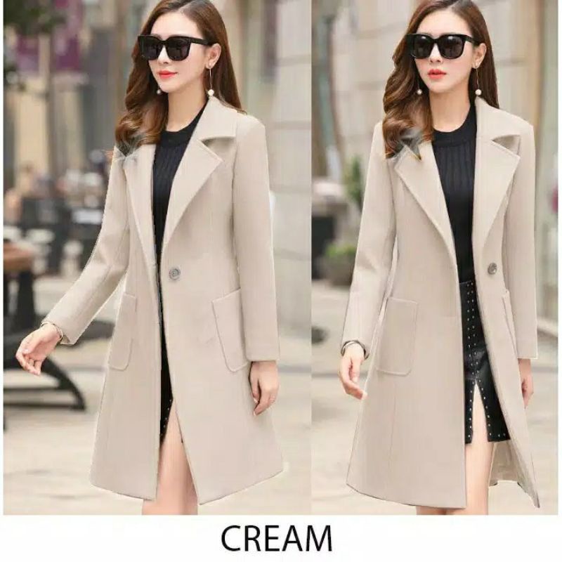 BLAZER PANJANG WANITA/BLAZER KOREA PANJANG/LONG COAT