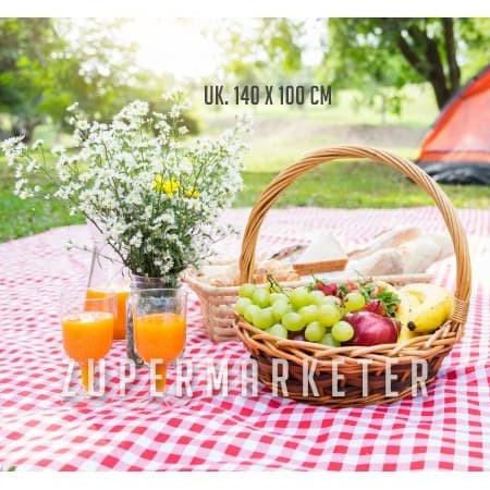 Kain Piknik Kotak-kotak Lucu Vintage 140 x 100 cm ( Taplak | Tikar)