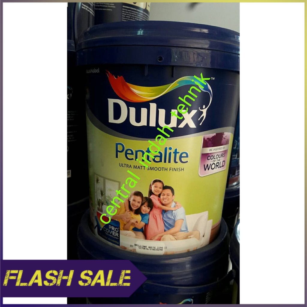 DULUX PENTALITE BRILLIANT WHITE 2290 20LITER CAT TEMBOK