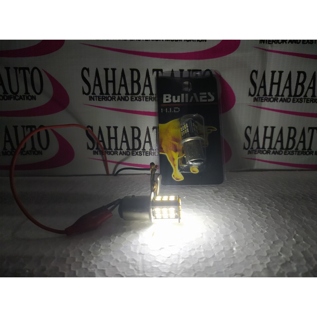 LAMPU STOP REM STROBO SEGITIGA 48 MATA LED NYALA 2 WARNA 12 V AC/DC BISA UNTUK MOBIL MOTORn Diam Lampu Rem Strobo