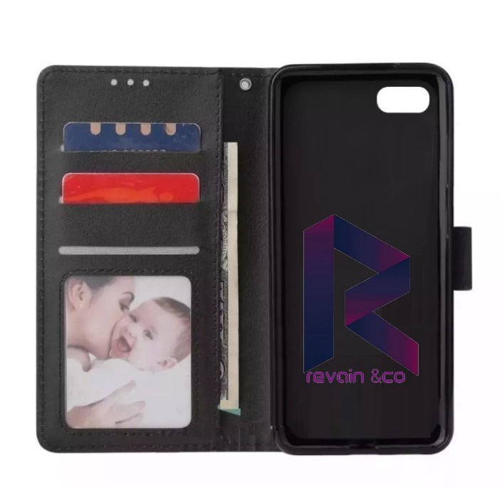 SARUNG KULIT OPPO A71 FLIP WALLET LEATHER KULIT PREMIUM SARUNG BUKA TUTUP FLIP CASE OPPO A71