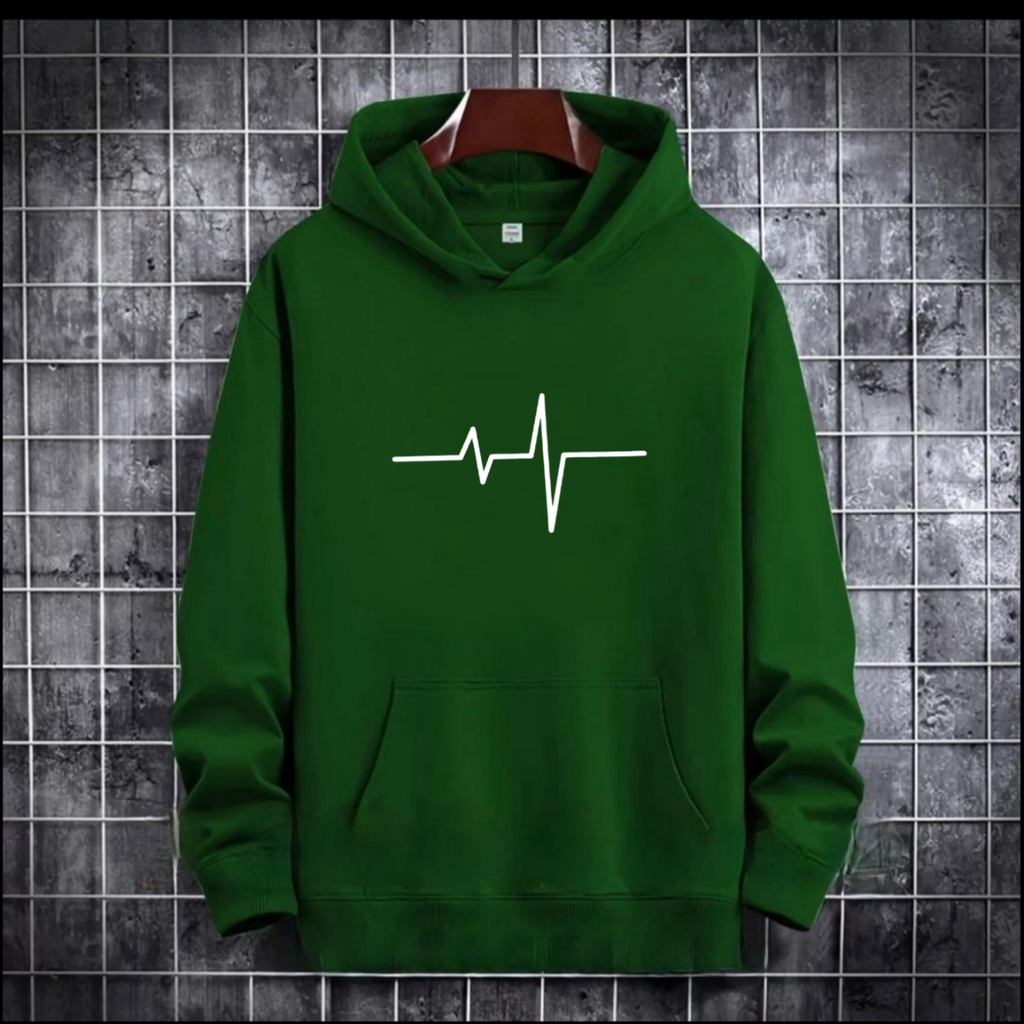 SWEATER HOODIE DENYUT JANTUNG / HOODIE MURAH / HOODIE POLOS / HOODIE PRIA DAN WANITA / UNISEX