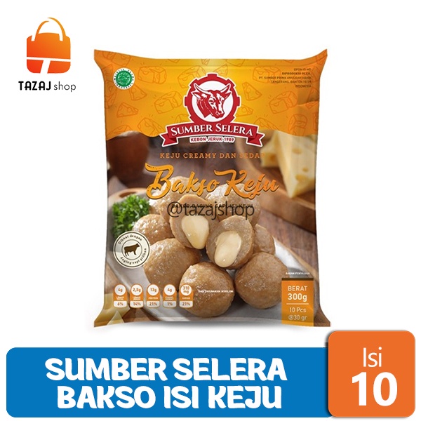 

Sumber Selera Bakso Sapi isi keju - Isi 10pcs Berat 300 Gram