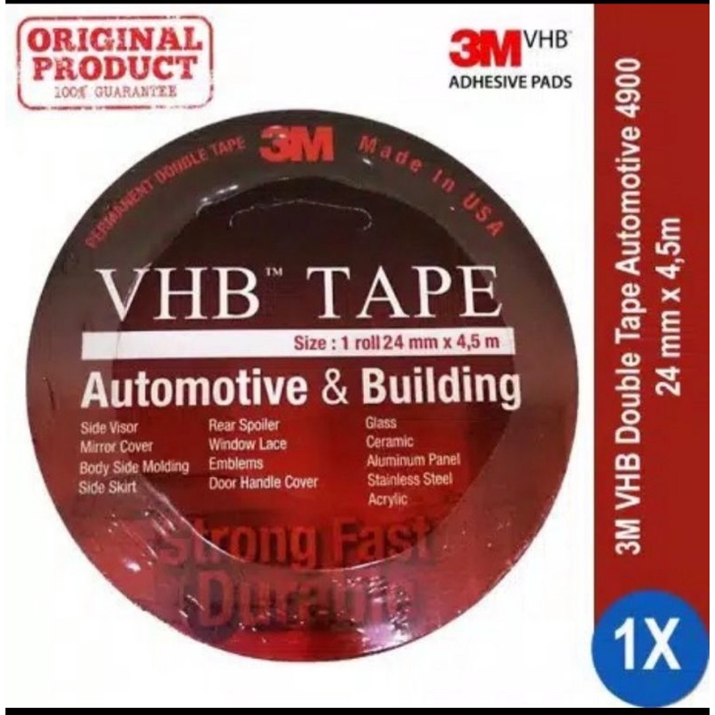 

double tape 3M dobel tape vhb tape 3M original produk 12mmx4,5m