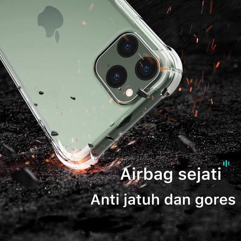 Light Series untuk iPhone 11 Pro Max XS XR XS MAX Casing Case Belakang Bahan TPU Transparant