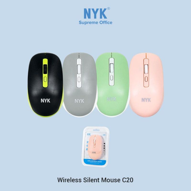 mouse wireless NYK Supreme C20 Mouse Wireless 2.4G Silent Click