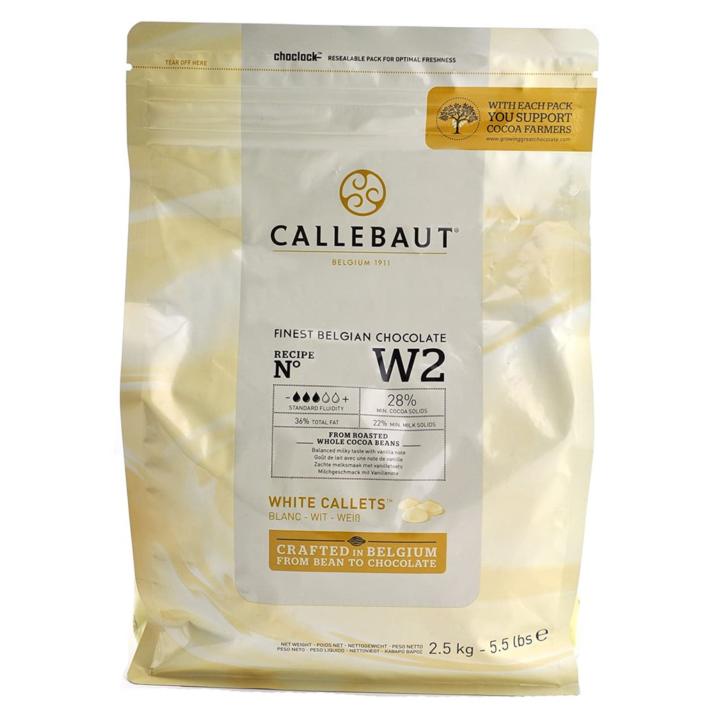 

Callebaut W2NV Creamy Milk White Chocolate Belgia Repack 2,5Kg