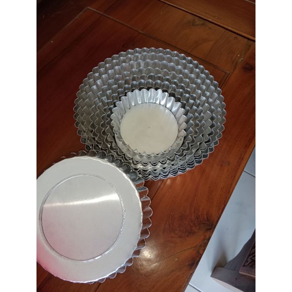 CETAKAN LOYANG PIE SUSU LEPASAN PIE BALI UK 10X3 12X3 14X3 ALUMINUM ASLI MATENG MERATA LOYANG BONGKAR PASANG