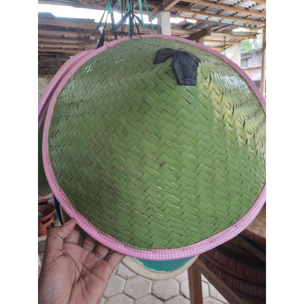 Caping Bambu warna topi petani