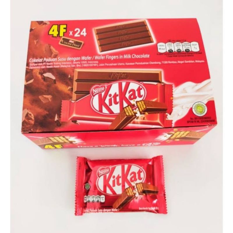 

Promo KitKat 4f (4-fingers) Chocolate Bar 1 box isi 24pcs