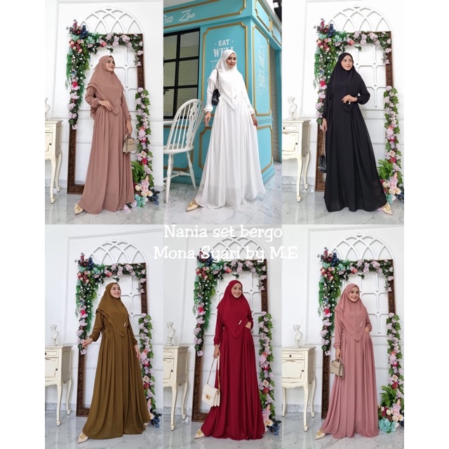 Nania One Set Bergo by Mona Syar'i